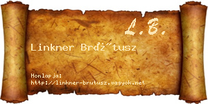 Linkner Brútusz névjegykártya